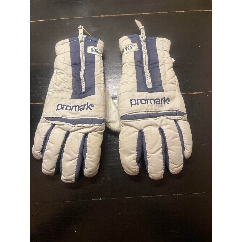 Vintage Promark GoreTex Gloves Leather Grip Men’s Large Gray